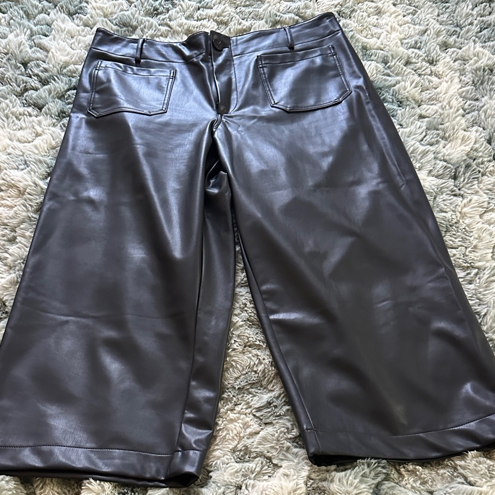 Maeve Gray Wide-Leg Pants